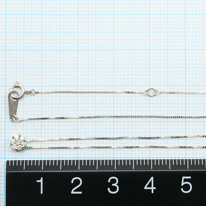 K10ホワイトゴールド ダイヤモンド ネックレス