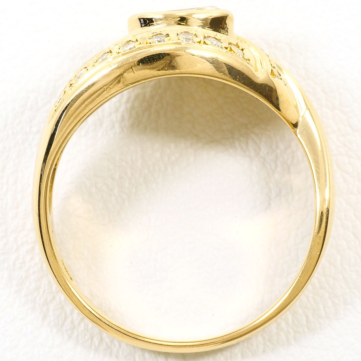 Au750イエローダイヤモンドリング