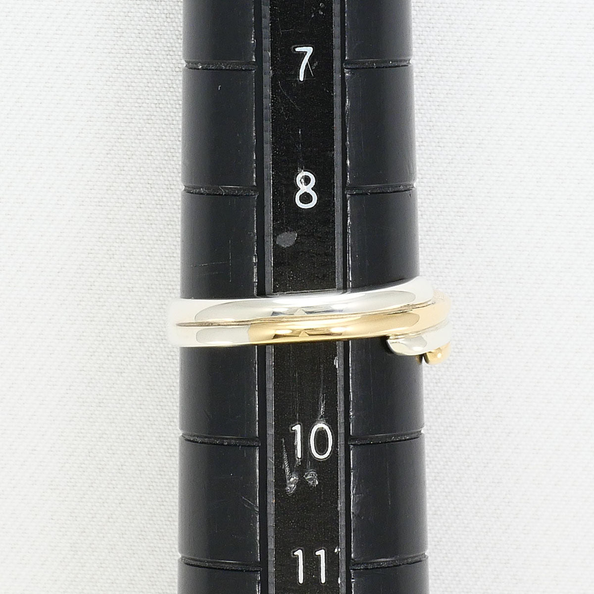 K10イエローゴールドシルバー925リング