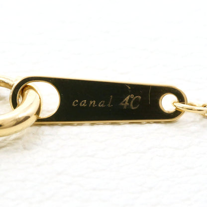 カナル4℃ K10イエローゴールド ダイヤモンド ネックレス