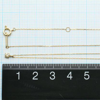 カナル4℃ K10イエローゴールド ダイヤモンド ネックレス