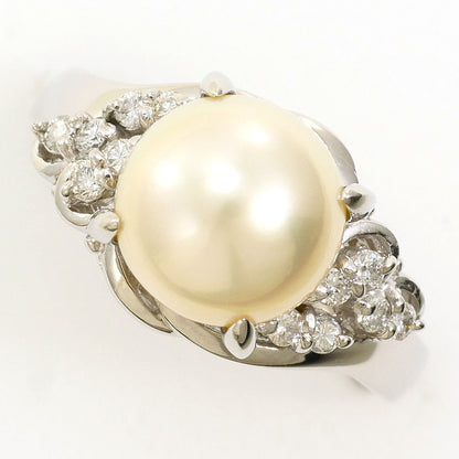 プラチナ パール ダイヤモンド リング