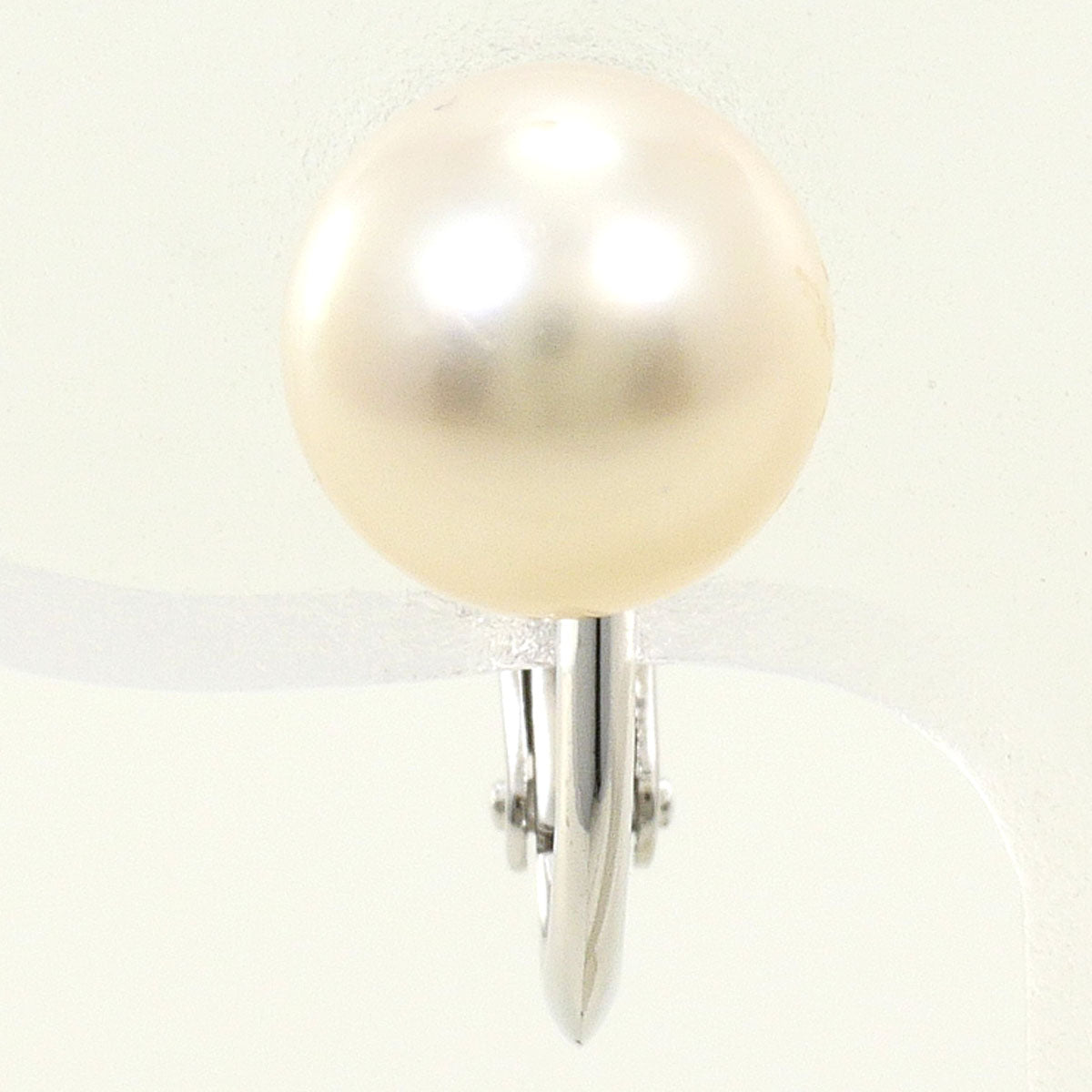 タサキ Au750ホワイトゴールド パール 片耳イヤリング