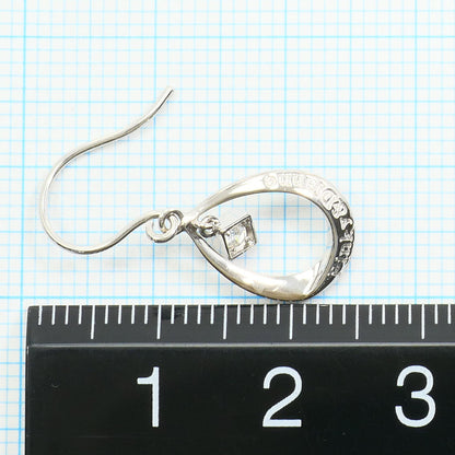 ピンキー＆ダイアン K10ホワイトゴールド ジルコニア ピアス