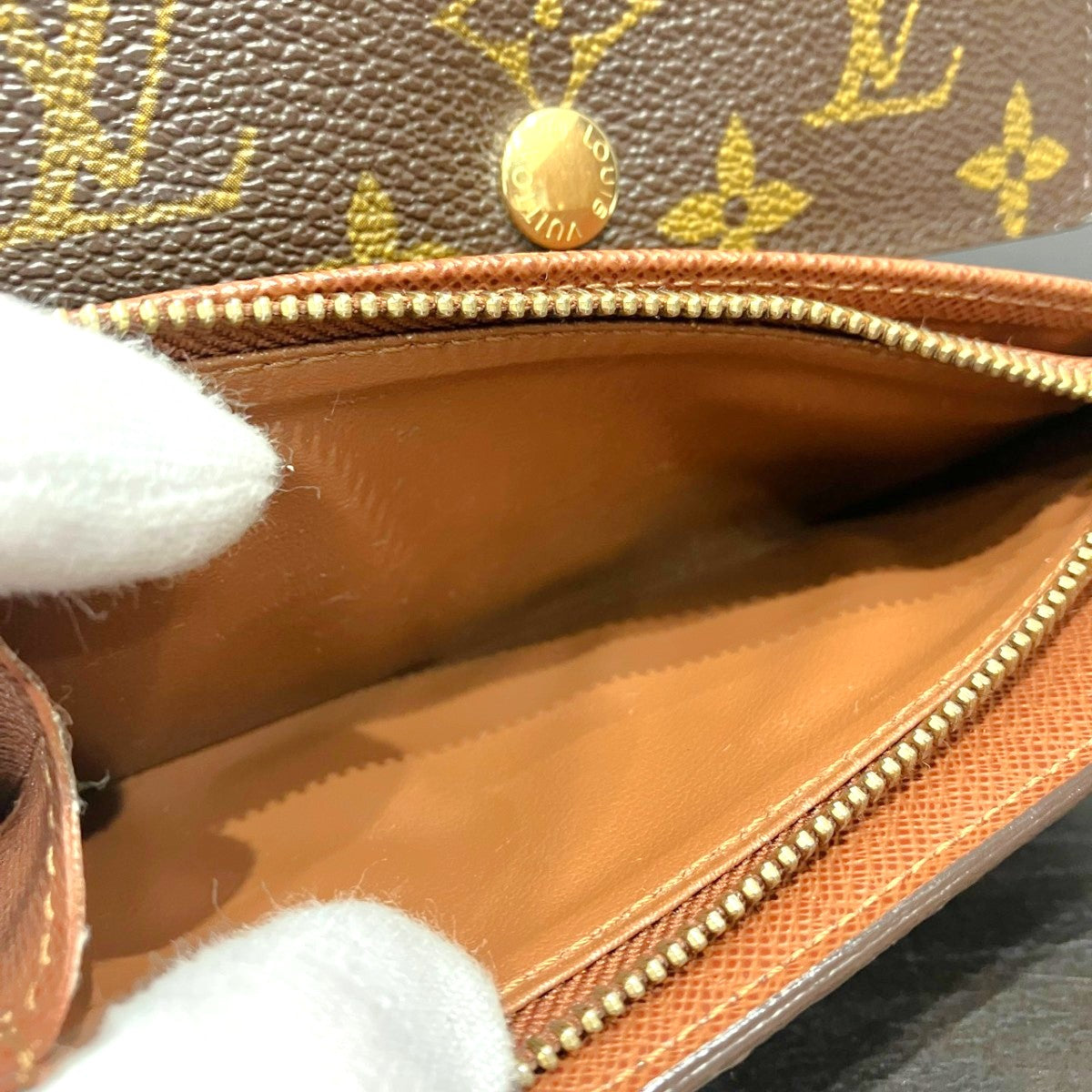 ルイヴィトン ポルトフォイユアレクサンドラ モノグラム 三つ折り財布