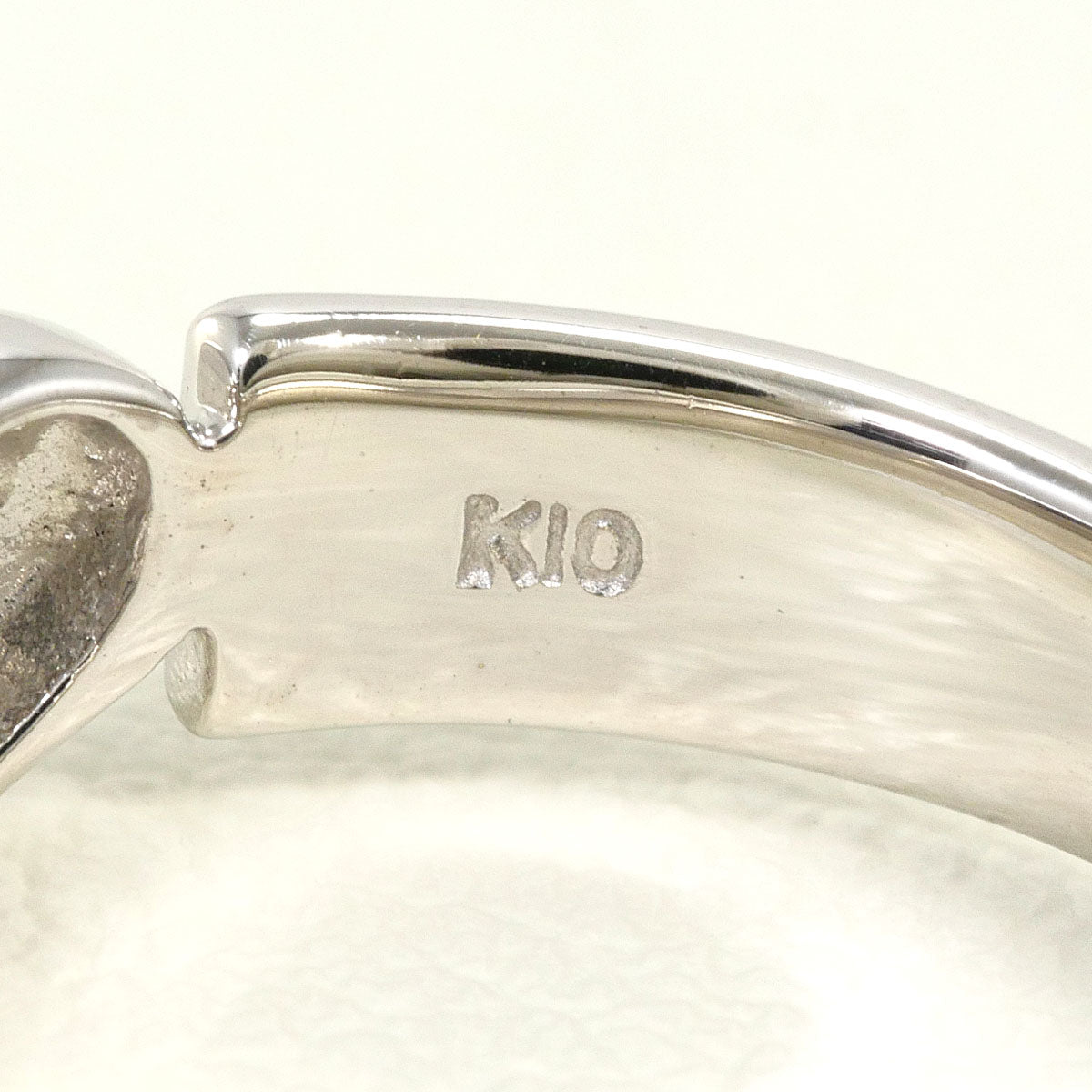 K10ホワイトゴールド ダイヤモンド リング