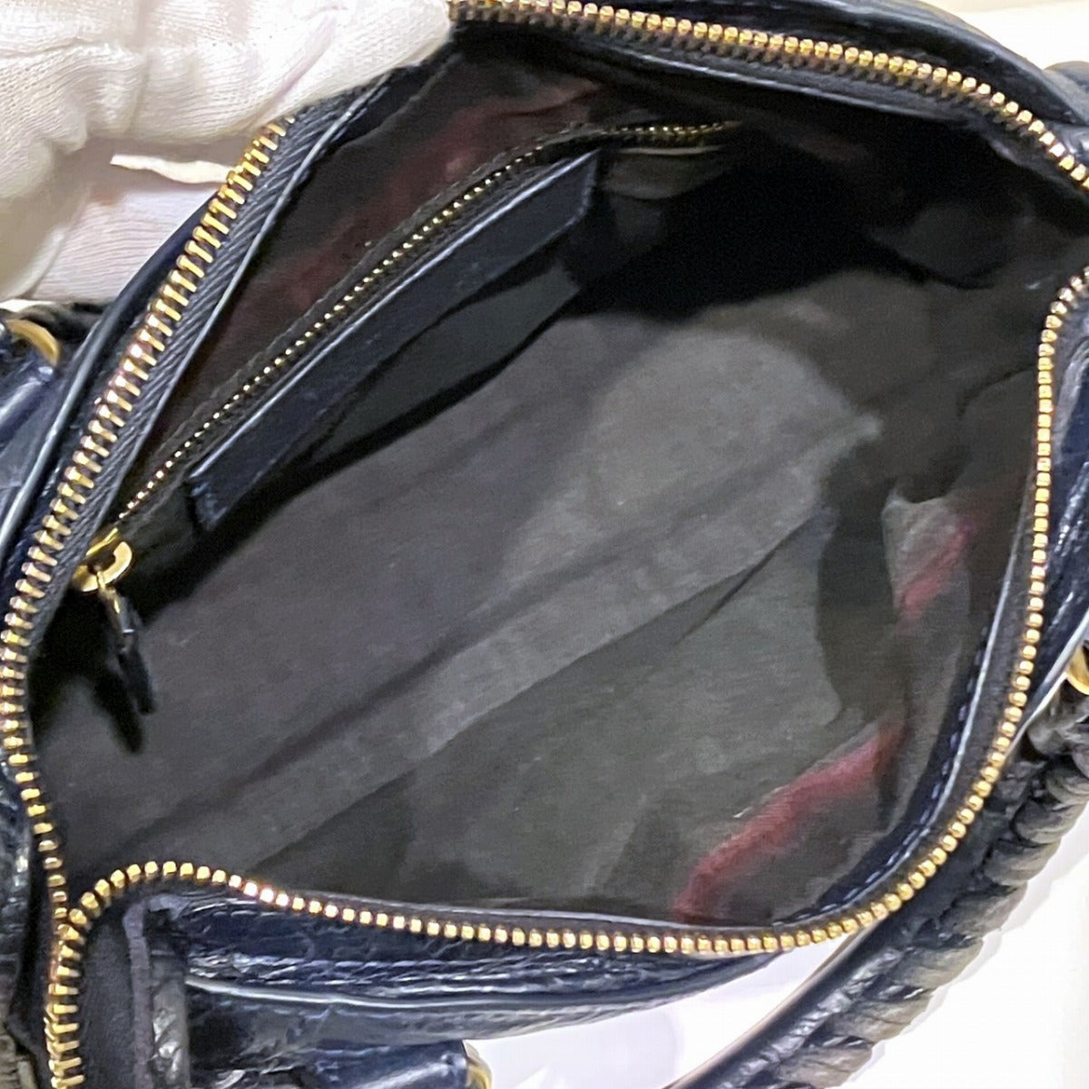 バレンシアガ ミニシティ レザー ハンドバッグ