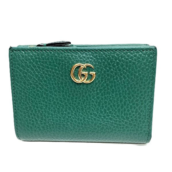 グッチ GGマーモント レザー二つ折り財布