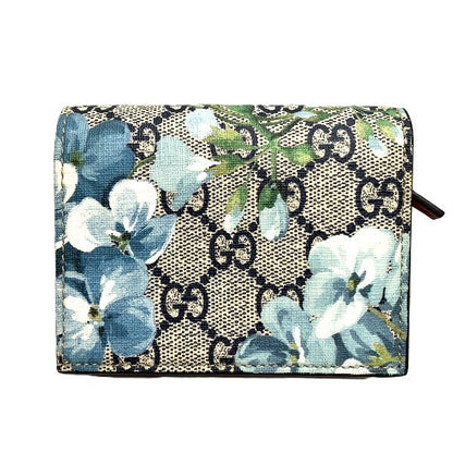 グッチ GGスプリーム フローラ ミニウォレット 二つ折り財布
