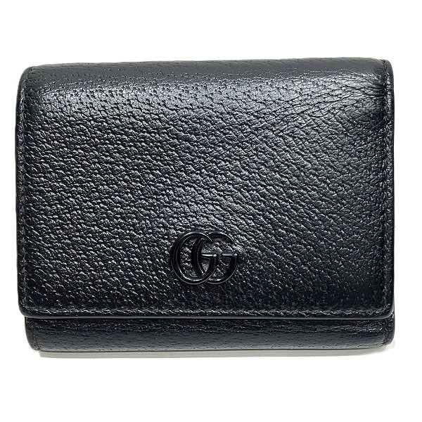 グッチ GGマーモント レザー三つ折り財布