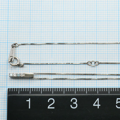 テイクアップ K10ホワイトゴールド ダイヤモンドネックレス