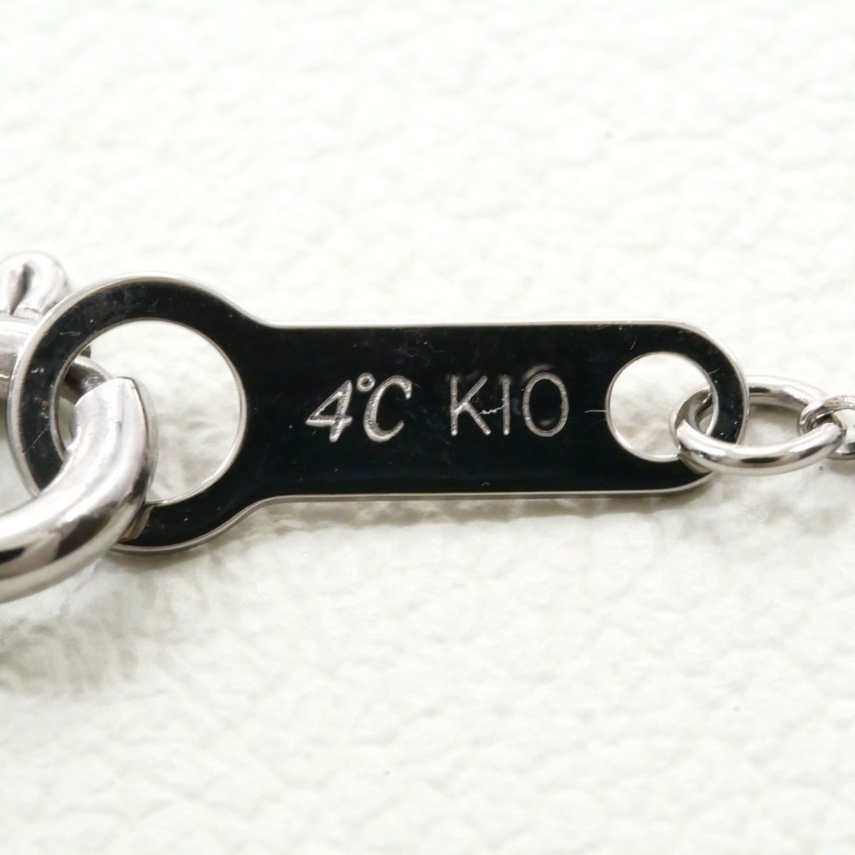 ヨンドシー K10ホワイトゴールド ダイヤモンド ネックレス