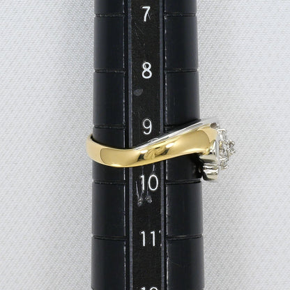 Pt850 K18YG ダイヤモンド リング