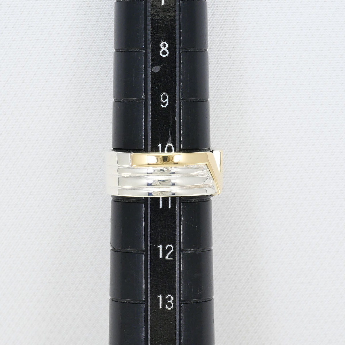 ヴァンドーム青山 K10イエローゴールドシルバー リング