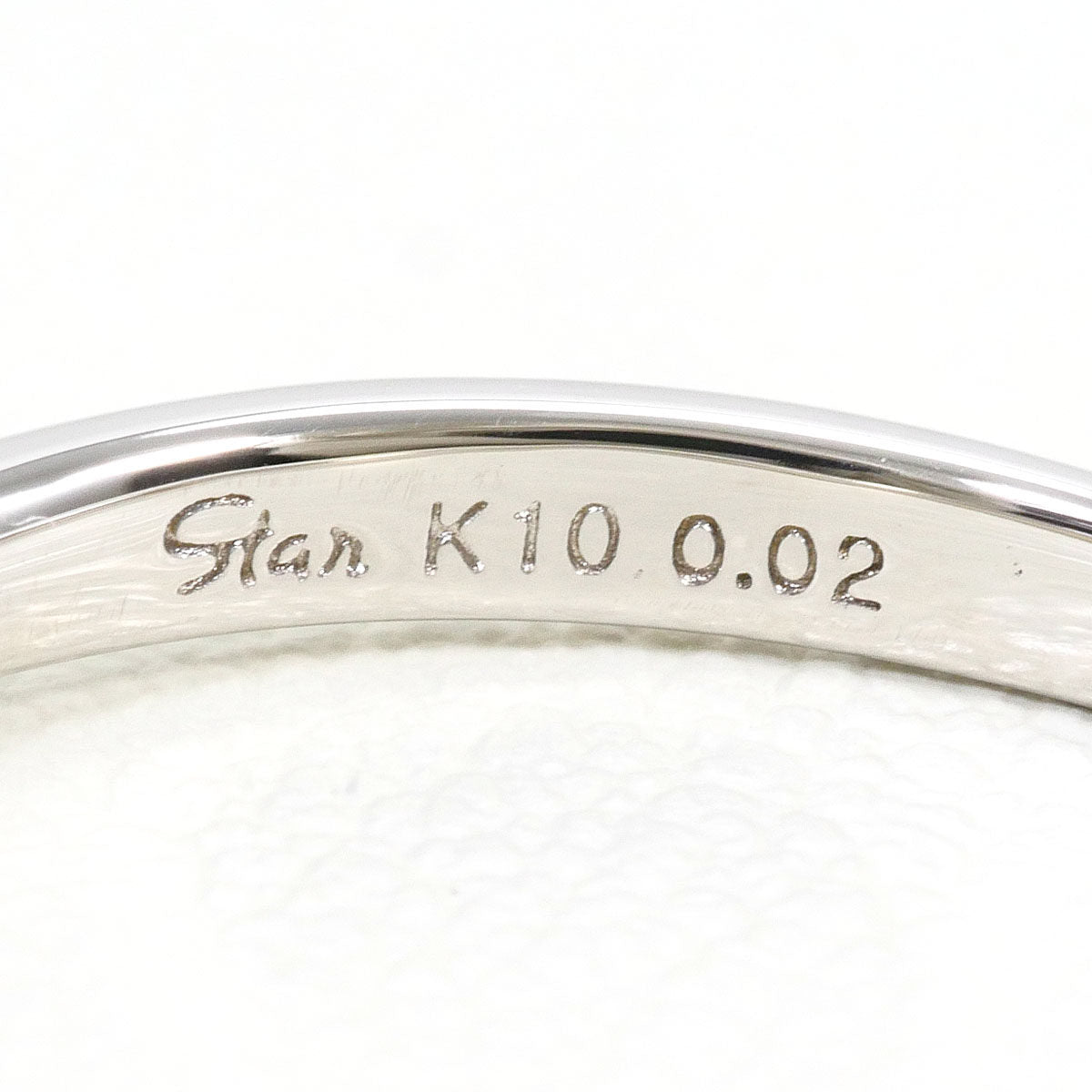 スタージュエリー K10ホワイトゴールド ダイヤモンドリング