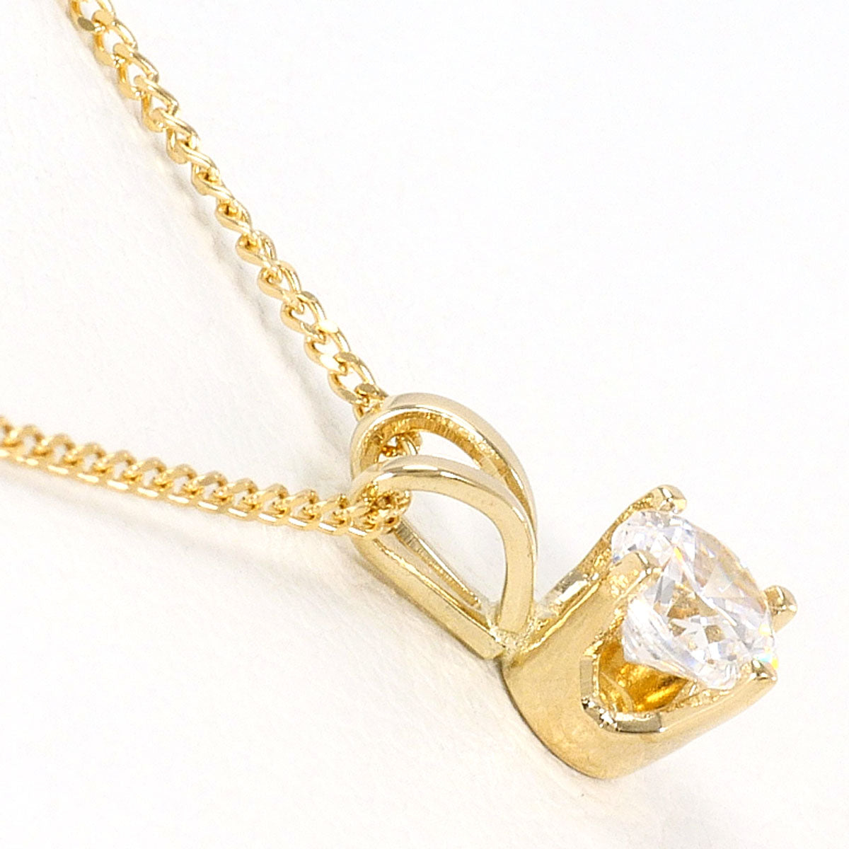 Au585 Au750 Zirconia Necklace
