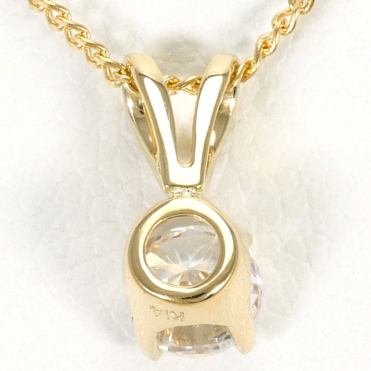 Au585 Au750 Zirconia Necklace