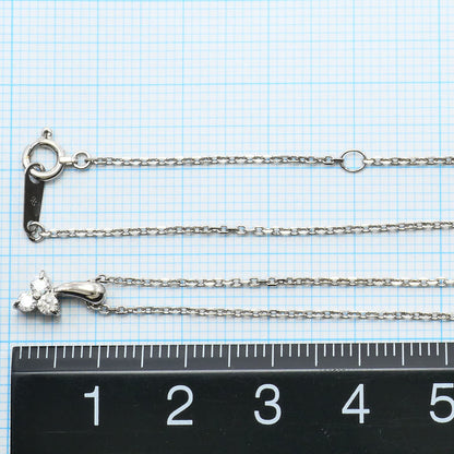 K10ホワイトゴールド ダイヤモンド ネックレス