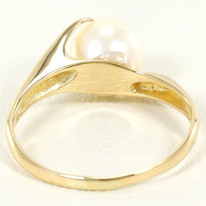 14金イエローゴールド パール リング