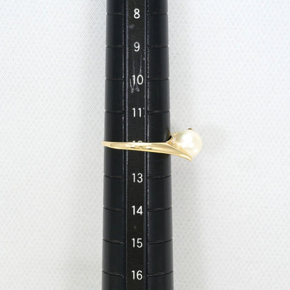 14金イエローゴールドパールリング