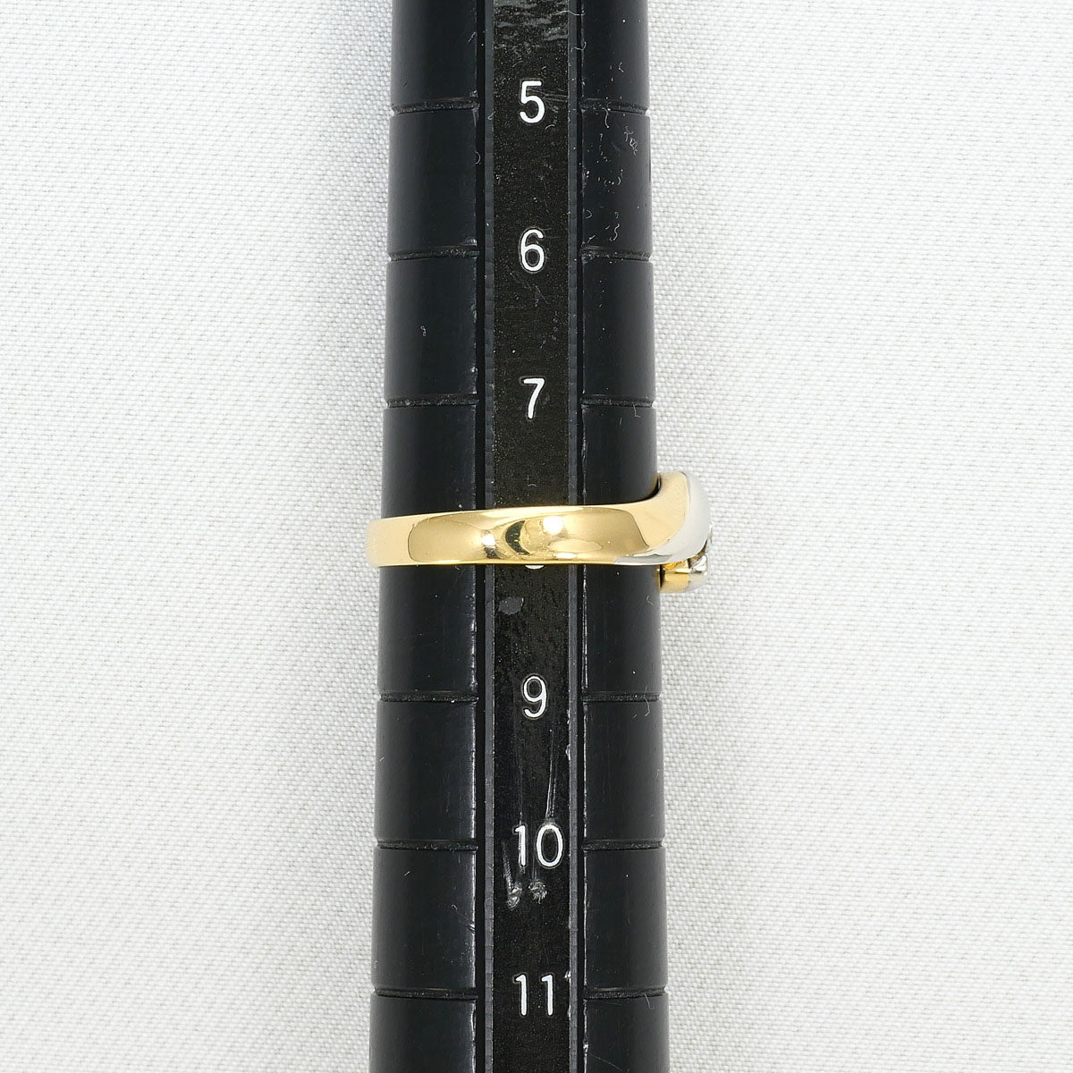 Pt900 K18YG ダイヤモンドリング