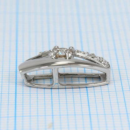 エステール K10ホワイトゴールドダイヤモンドペンダント
