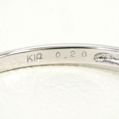 K10ホワイトゴールド ダイヤリング