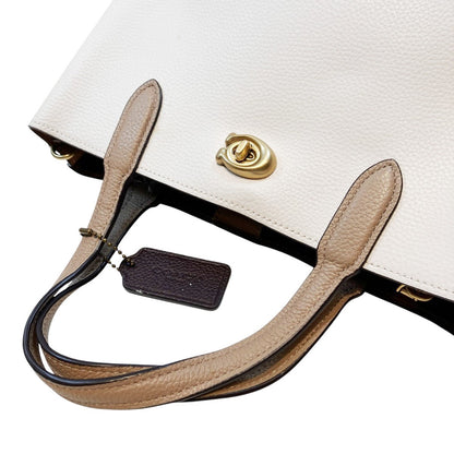 コーチ Willow レザーハンドバッグ