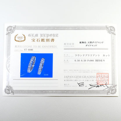 プラチナ ダイヤモンド ピアス