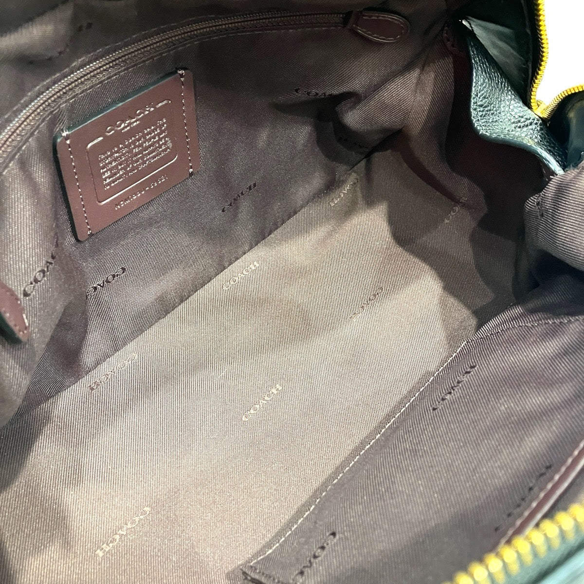 コーチ Lane Satchel レザー ハンドバッグ