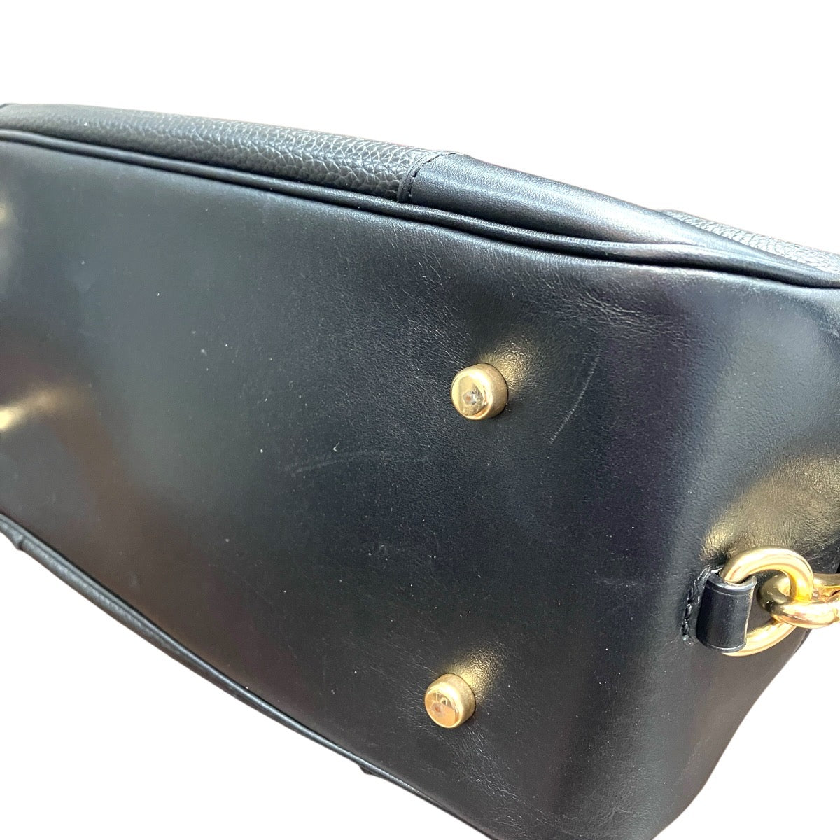 コーチ Lane Satchel レザー ハンドバッグ