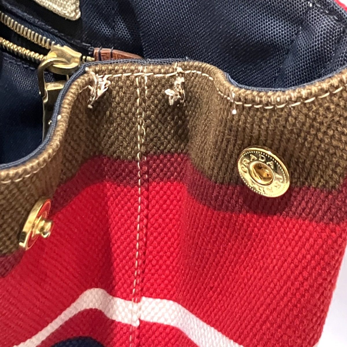 プラダ カナパ コットンキャンバストートバッグ