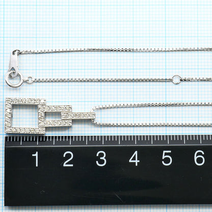 Au750ホワイトゴールドダイヤモンドネックレス