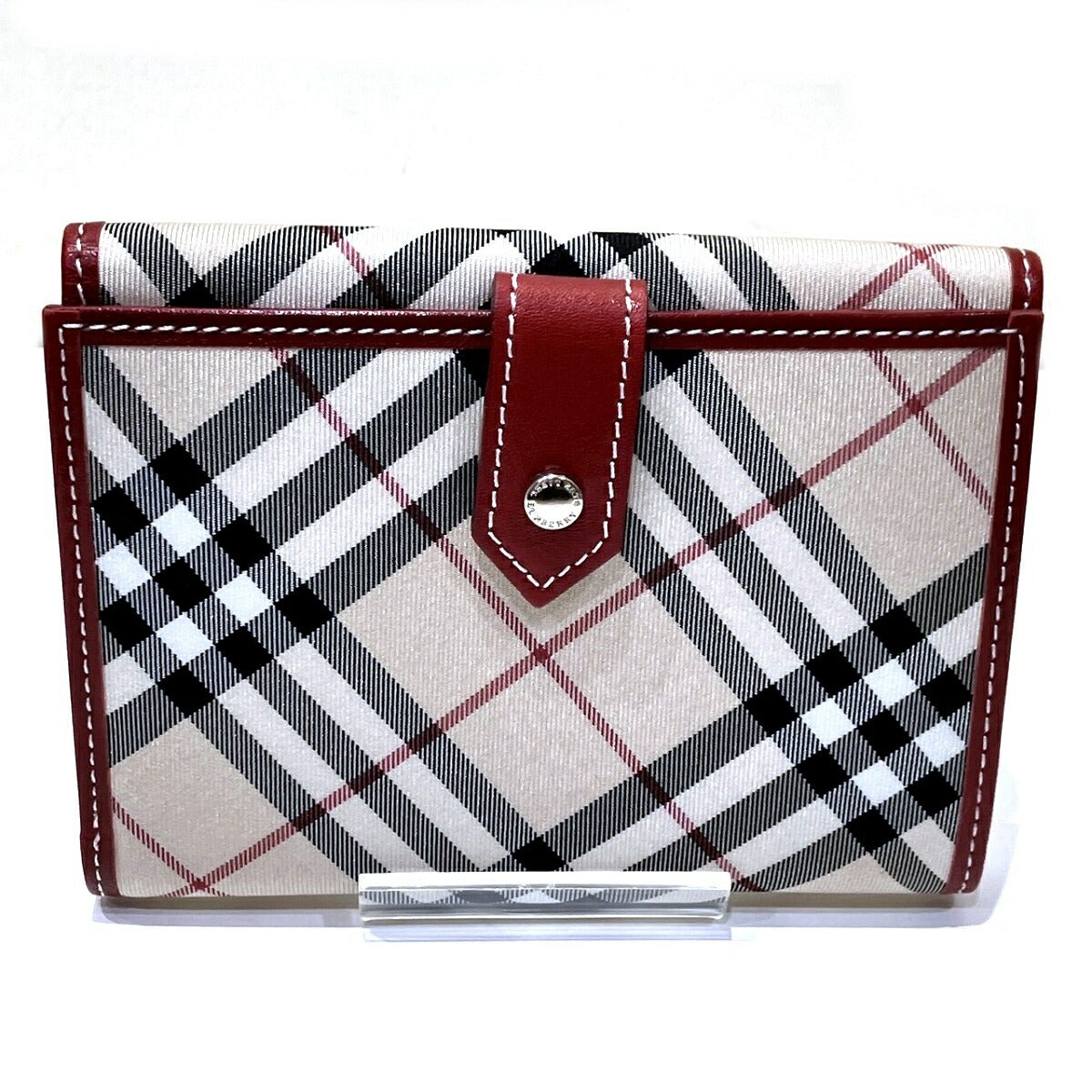 バーバリー レザーナイロン二つ折り財布