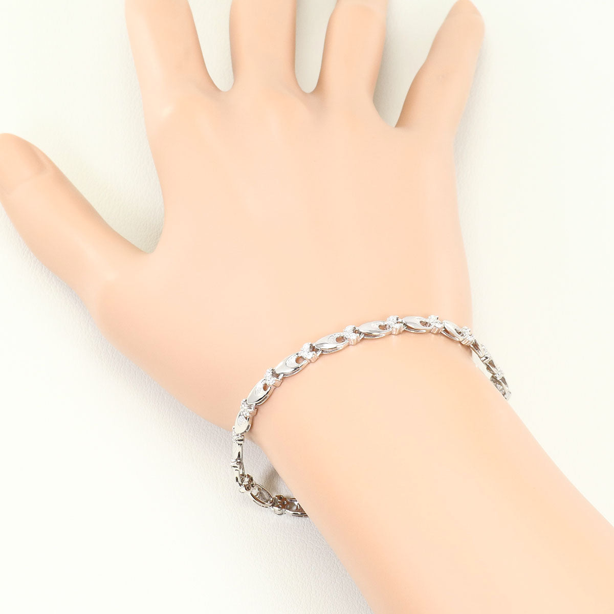 プラチナ PT850 ダイヤモンド ブレスレット