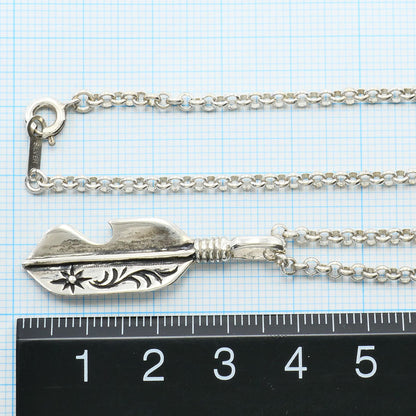 シルバー925 フェザーネックレス