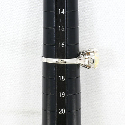 プラチナ オパール ダイヤモンド リング