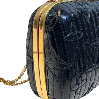 ルイヴィトン ミノディエール モノグラム・モタード エナメル ショルダーバッグ