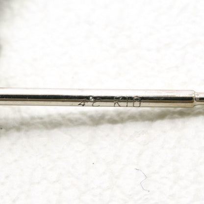ヨンドシー K10ホワイトゴールド ジルコニア ピアス
