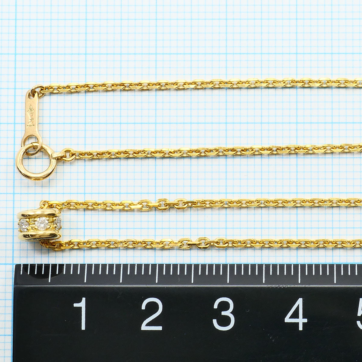 Au750ゴールドダイヤモンドネックレス