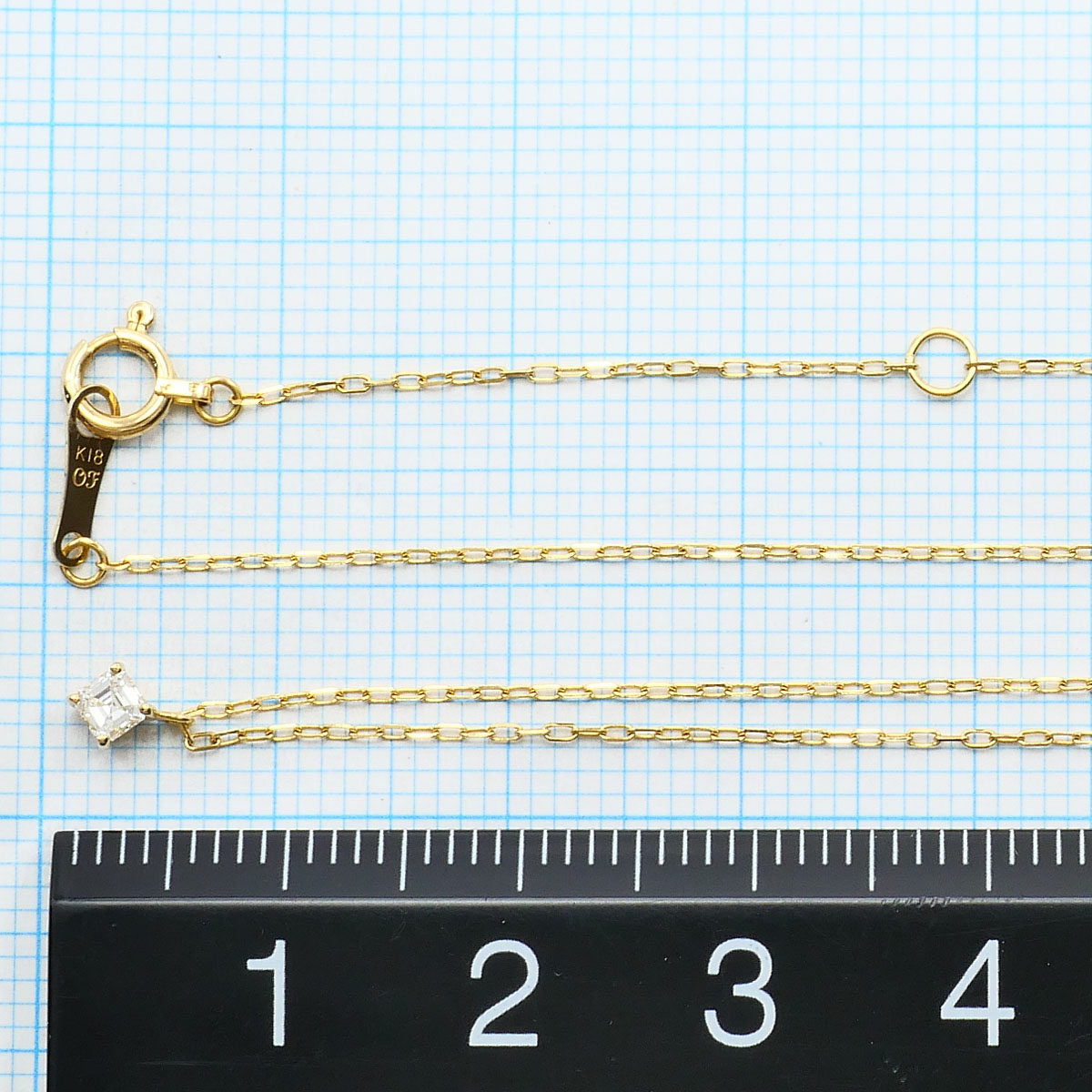 オレフィーチェ Au750 ダイヤモンドネックレス