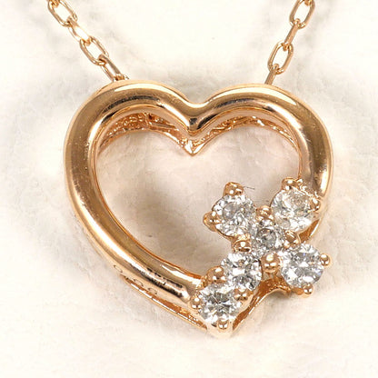 K10ピンクゴールド ダイヤモンドネックレス