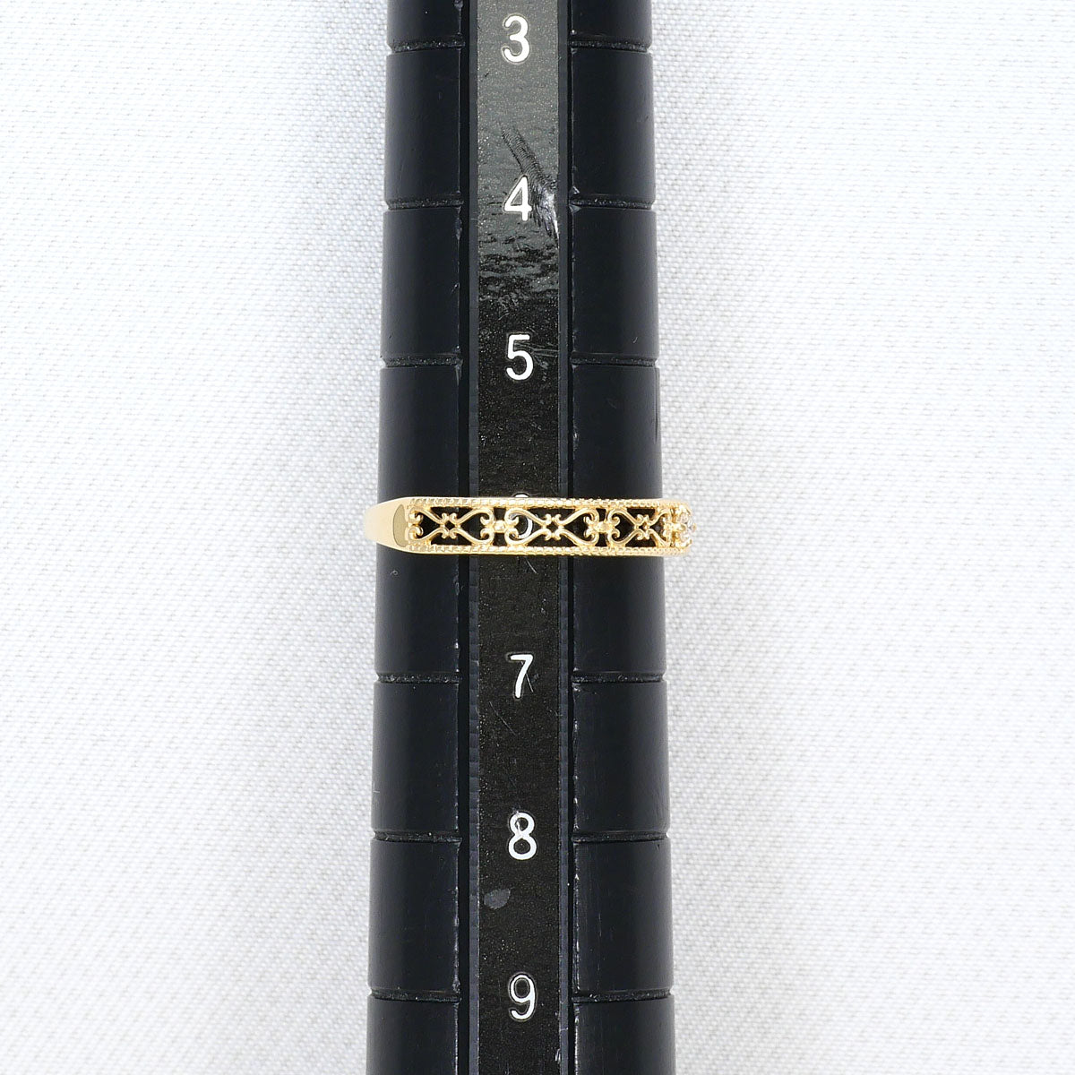 K10イエローゴールドダイヤモンドリング
