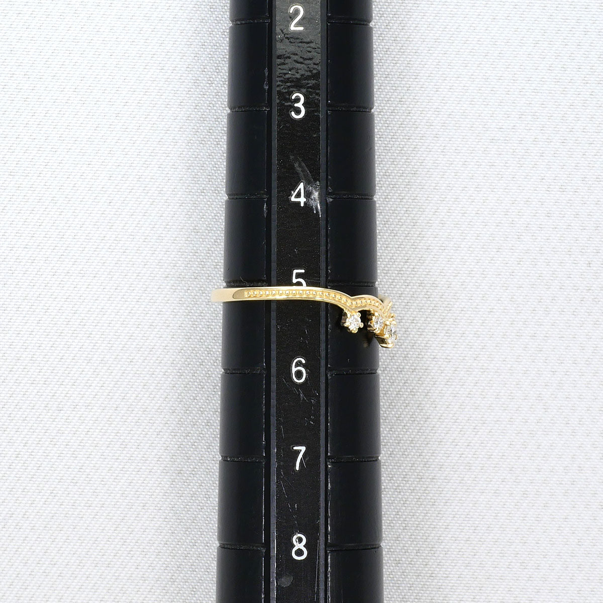 K10イエローゴールドダイヤモンドリング