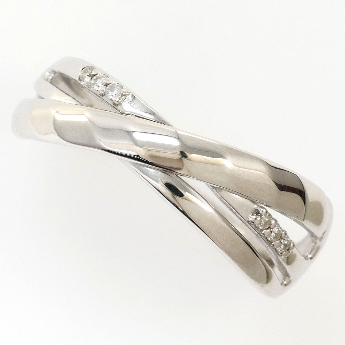 K10ホワイトゴールドダイヤモンドリング