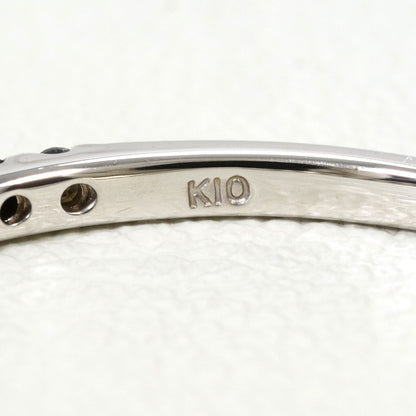 K10ホワイトゴールドブラックダイヤリング