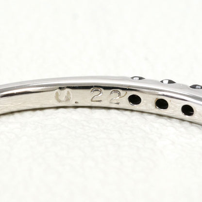 K10ホワイトゴールドブラックダイヤリング