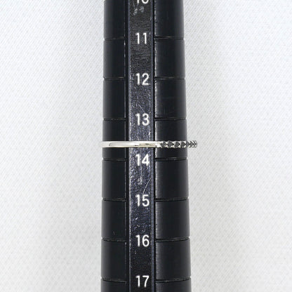 K10ホワイトゴールドブラックダイヤリング