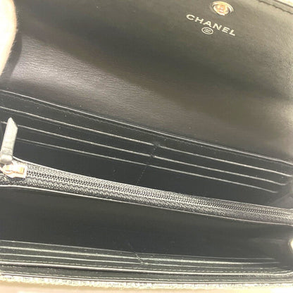 シャネル ドーヴィル キャンバス長財布