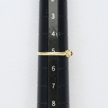 K10イエローゴールド サファイア ダイヤモンド リング